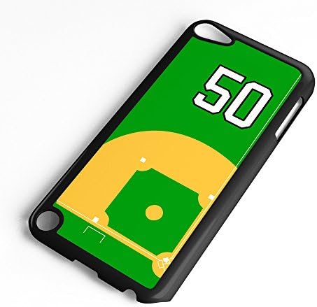 iPod Touch Case 6. Generációs vagy 5. Generációs Baseball 8200 Választani Minden Játékos Jersey-i Száma 50, Fekete Műanyag